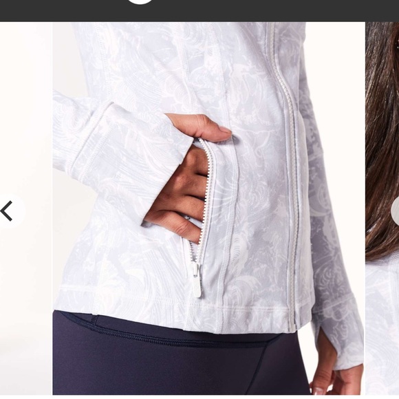 Lululemon Luon Define Jacket Eternal White Wave sz 10 - Picture 2 of 8